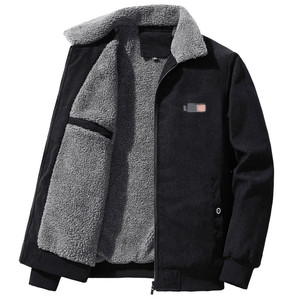 Veste Homme 2024 Nouvelle <span class=keywords><strong>en</strong></span> <span class=keywords><strong>Velours</strong></span> <span class=keywords><strong>Côtelé</strong></span> <span class=keywords><strong>Manteau</strong></span> pour Hommes Doublé Polaire Épais Mode Col Montant <span class=keywords><strong>en</strong></span> Polaire d'Agneau Veste Décontractée Homme Tendance - Product Image 2