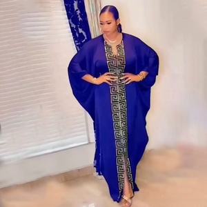 Grande taille vêtements africains femmes 2025 nouveau Dashiki Ankara broderie <span class=keywords><strong>Bazin</strong></span> Design <span class=keywords><strong>robe</strong></span> de soirée de mariage Sequin Abaya <span class=keywords><strong>Boubou</strong></span> <span class=keywords><strong>robe</strong></span> - Product Image 2