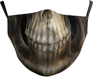 Petrifying Halloween Scary Mask Eleva tu disfraz <span class=keywords><strong>Juego</strong></span> Reutilizable Rhinestone Music Festival Máscaras Colección Navidad - Product Image 5