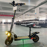 Scooter Eléctrico Plegable de 48V 500W y 10 Pulgadas, Marco de Aleación de Aluminio, Doble Freno de Disco, Amortiguación, Scooter Eléctrico para Adultos, Carga de 150 kg