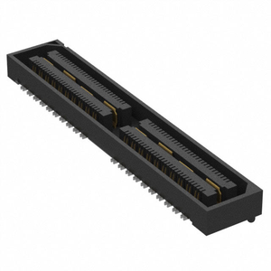 Connecteur de carte à carte Samtec QSH-060-01-F-D-A-K-TR, 120 positions, pas de 0,5 mm, double rangée, connecteur femelle SMT, doré - Product Image 5