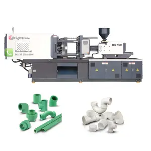 Competitive Price Plastic PVC UPVC PPR HDPE Pipe Fitting Injection Moulding Machine HS-150 Plastic Manufacturing Machinery