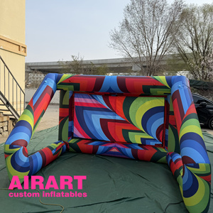 Buts de football gonflables sur mesure, faciles à installer, idéaux pour les jeux d'enfants et les événements. - Product Image 1