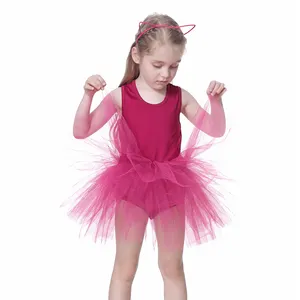 Girls' ballet skirt training dancewear ballerina costume kids exotic dance clothing tutu girls ballet dress