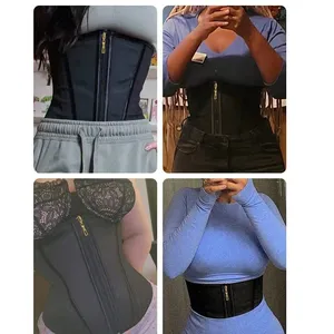 Wholesale Women Waist Trainer Shapewear <b>Corset</b> with Zipper and Row Hook Tummy Control Body Shaper Slimming Cincher Belt - Product Image 3