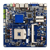 Placa Base Mini ITX en Existencia, Compatible con i3, i5, i7, HM55, para Punto de Venta, Computadora POS, Mini ITX, CPU para Laptop, Todo en Uno, 2 Puertos COM
