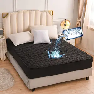 <strong>Waterproof</strong> Quilted Microfibre <strong>Mattress</strong> <strong>Protector</strong> Fully Fitted Extra Comfort <strong>Double</strong> - Product Image 1