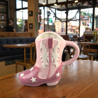 VENTE FLASH Tasse en céramique de style américain en forme de botte pour l'intérieur