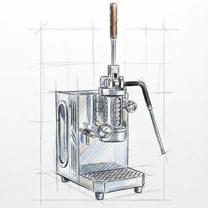 Machine à expresso à <span class=keywords><strong>piston</strong></span> à ressort 220V 1500W en acier inoxydable 304 avec porte-filtre sans fond pour barista professionnel - Product Image 6