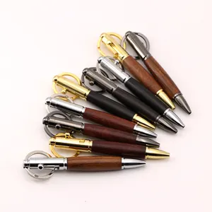New Portable Mini Metal Gun Pen with Keychain for bolt action Pen