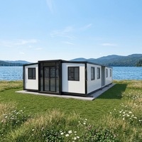 Nouvelle conception de maison préfabriquée en acier mobile et extensible pour bureaux et hôpitaux de campagne