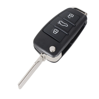 Coque de remplacement pour clé de voiture, télécommande pliable à 3 boutons, compatible avec les modèles Audi A2 A3 A4 A6 A6L A8 Q7 TT