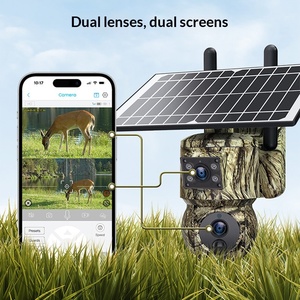 מצלמה סולארית חיצונית ראיית לילה טלפון נייד ניטור מרחוק משקפת זיהוי דמוי אדם כרטיס זיכרון - Product Image 4