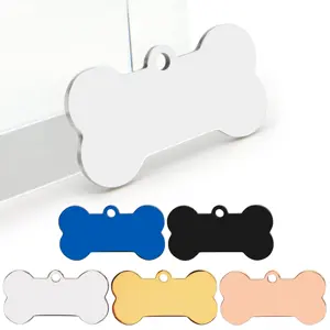 Hund ID Tags Gravierte Katze Kätzchen Welpen halsband Zubehör Personal isierte Knochen form Edelstahl Charms Pet Supplies