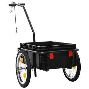 Abnehmbarer Mehrzweck rahmen Shopping Bike Wagon Cargo Trailer Fahrrad Cargo Metallrahmen Plastik eimer Mini Camper Trailer