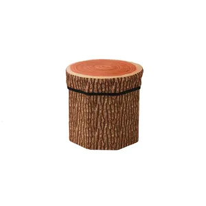 Boîte de rangement circulaire créative pour arbres, caisse de rangement <span class=keywords><strong>pliable</strong></span> et multifonctionnelle, Non tissée, pour la maison, pour s'asseoir - Product Image 1