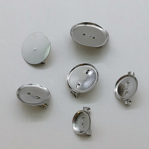 Broche ronde en métal, base 13152024mm, style classique, fournitures pour loisirs créatifs - Product Image 2