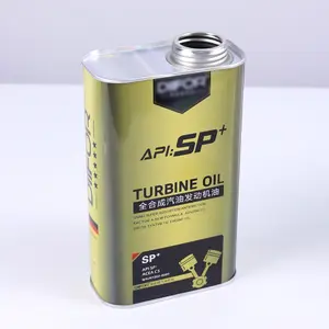 Square Engine Oil Can Empty Lubricant Diesel Motorcycle Car Tin Can 1L