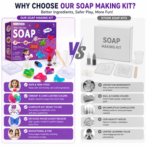 Kit per la creazione di sapone fai-da-te per bambini, kit scientifico STEM con stampi per attività educative - Product Image 5