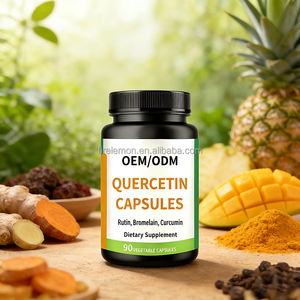 Капсулы с кверцетином, рутином, бромелайном и куркумином, 90 штук, OEM/ODM, растительная добавка для взрослых - Product Image 2
