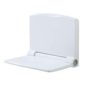 Siège de douche pliable mural pour personnes âgées, femmes enceintes, handicapées, chaise de sécurité pour salle de bain, capacité de 150 lb, blanc - Product Image 1
