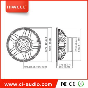 Loa siêu trầm kép 15 inch 1600 Watt, cuộn dây âm thanh 4 inch, loa bass dành cho DJ. - Product Image 5