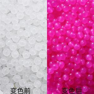 Acrylic Color Changing <b>Beads</b> Round 6mm For Bracelet Making DIY Jewelry Accessories UV Reactive White To Purple - Product Image 2