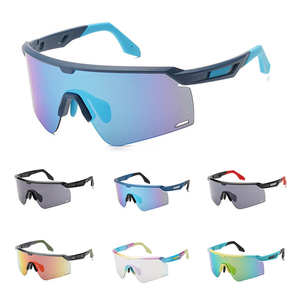 Vente en gros de lunettes de soleil de luxe à la mode, légères, en Tr90, lunettes de sport pour hommes et femmes - Product Image 1