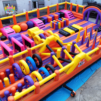 Parc d'attractions gonflable en PVC écologique de qualité industrielle pour jeux amusants et châteaux gonflables