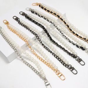 Fashionable DIY <strong>Bag</strong> <strong>Accessories</strong> Multi-Style Pearl Metal Chain Straps Various Designs Colors Versatile Replacement <strong>Bag</strong> - Product Image 1