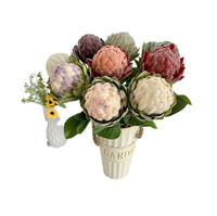 Tiges d'abricot artificielles floquées de qualité supérieure, parfaites pour la décoration intérieure bohème, la mise en scène d'événements et les créations florales DIY, disponibles en rouges vifs