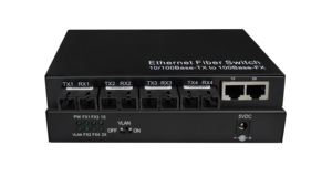 สวิตช์ไฟเบอร์ออปติก 10/100M ขายดีจากโรงงาน ระยะ 20 กม. 4SC +2 RJ45 ตัวแปลงสัญญาณไฟเบอร์สำหรับเครือข่าย - Product Image 4