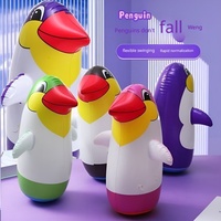 Jouet gonflable pingouin Roly Poly en PVC épaissi, sac de jeu pour enfants, idéal pour l'intérieur et l'extérieur, cadeau d'anniversaire ou de fête