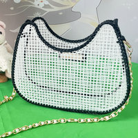 Matériaux de broderie DIY pour sacs à main : toile en maille plastique pour sacs DIY