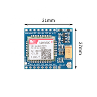 Modul GPRS GSM SIM800C 5V 3.3V TTL menyesuaikan Program STM32 C51 dengan BT dan TTS