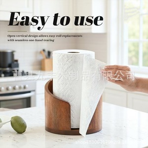 Wooden Tissue Holder Solid Wood <b>Desktop</b> Storage Rack Modern Design For Home Office Living Room Bedroom Decorative Item Organizer - Product Image 3