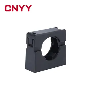 YY-support de serrage de Conduit de couleur noire, support Flexible de montage de tuyau en plastique en nylon PA66 de sécurité