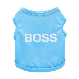 Vêtements pour chiens d'été en gros, t-<span class=keywords><strong>shirt</strong></span> pour animaux de compagnie, gilet imprimé avec la lettre <span class=keywords><strong>BOSS</strong></span>, t-<span class=keywords><strong>shirt</strong></span> pour chien - Product Image 6