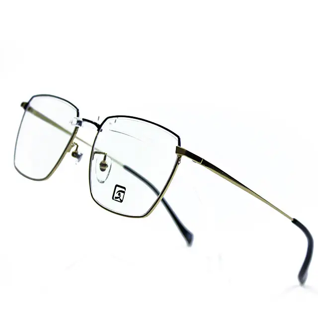 Fournisseur de montures optiques lunettes montures métalliques lunettes optiques lunettes ovales photochromatiques lentilles optiques verre