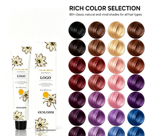 Crema de Coloración Capilar Permanente de Marca Privada Personalizada al por Mayor, Suministro de Fábrica, Producto de Coloración Capilar de Grado Cosmético Profesional para Salón - Product Image 2