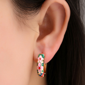 <span class=keywords><strong>Orecchini</strong></span> <span class=keywords><strong>a</strong></span> <span class=keywords><strong>Cerchio</strong></span> Boho Multicolore con Fiori Smaltati da Donna, <span class=keywords><strong>Orecchini</strong></span> Pendenti Vintage <span class=keywords><strong>a</strong></span> <span class=keywords><strong>Cerchio</strong></span> Tondo Color <span class=keywords><strong>Oro</strong></span>, Gioielli Statement, Regali - Product Image 5