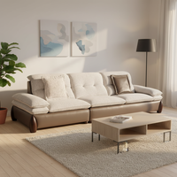 Canapé-lit combiné de luxe de haute qualité, ensemble multifonctionnel trois places pour le bureau ou le salon