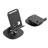 Soporte de Teléfono Ajustable en Altura de Aleación de Aluminio, Base Estable con Rotación de 360° para Escritorio y Oficina, para Teléfonos Móviles y Tabletas