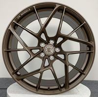 Jantes de voiture de sport Mingyue 17 18 19 20 pouces PCD5X110 ET35 style trèfle Flow Forming Hyper Black pour Alfa Romeo
