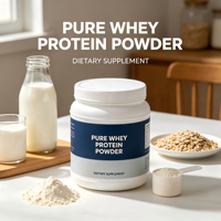 Poudre de protéines de lactosérum de qualité supérieure, bonne source de protéines pour l'apport nutritionnel quotidien, service OEM en gros