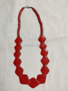 Collar de 3 capas con cuentas de vidrio Cordones negros Perla de diamante en forma de corazón Regalos de estilo lindo religioso Fiestas Tipo de cadenas de hebra - Product Image 3