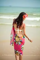 बिकनी swimwear के लबादा सनस्क्रीन सेक्सी ओपन वापस पोशाक सेक्सी लगाम शिफॉन समुद्र तट लगाम स्कर्ट