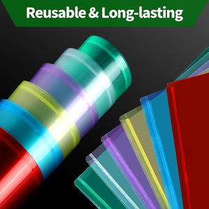 Carpeta de Archivo con Cierre a Presión, Reutilizable, Impermeable, Duradera, Transparente, con Logotipo Personalizado, para Documentos de Oficina y Escolares, Tamaño A4 - Product Image 3