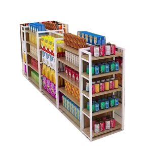 Tùy Chỉnh Siêu Thị + Snek Kệ Thép Uae Karachi Gondola Kệ Cửa Hàng Tạp Hóa Led Thiết Kế Siêu Thị Kệ - Product Image 4