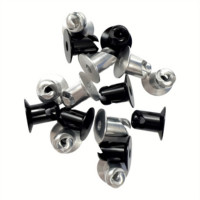 Dzus Fastener 7/16 "quart de tour en aluminium argenté tête Allen fraisée. Poignée de 500"